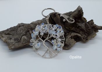 Opalite Tree Of Life Bag Charm/Keyring