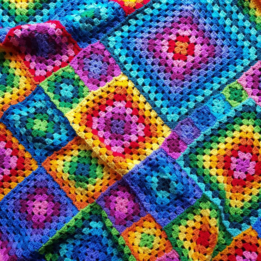 Rainbow Granny Blanket Pattern