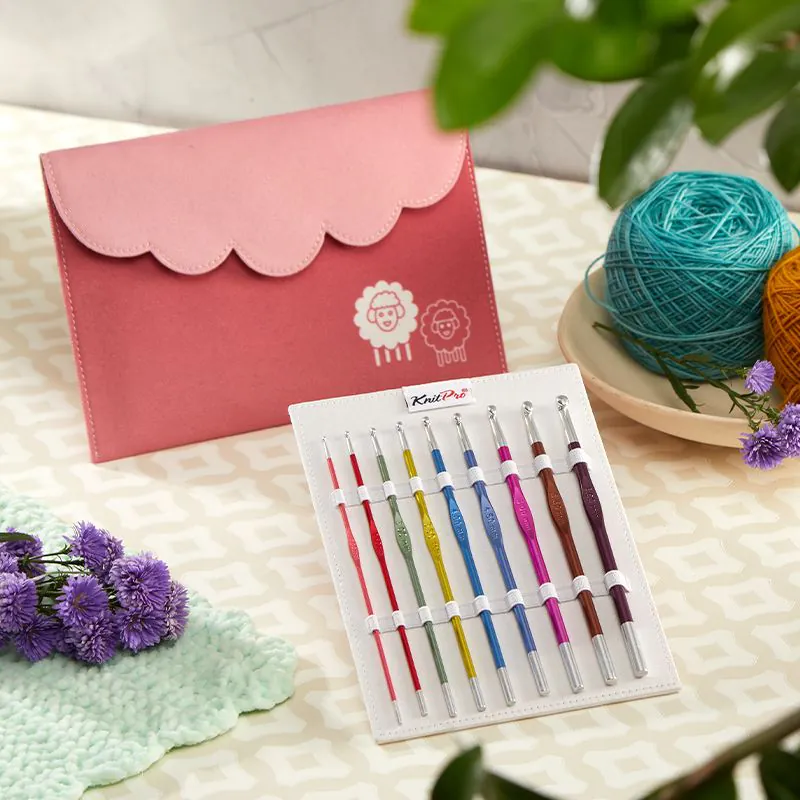 KnitPro Zing Deluxe Aluminium Crochet Hook Set