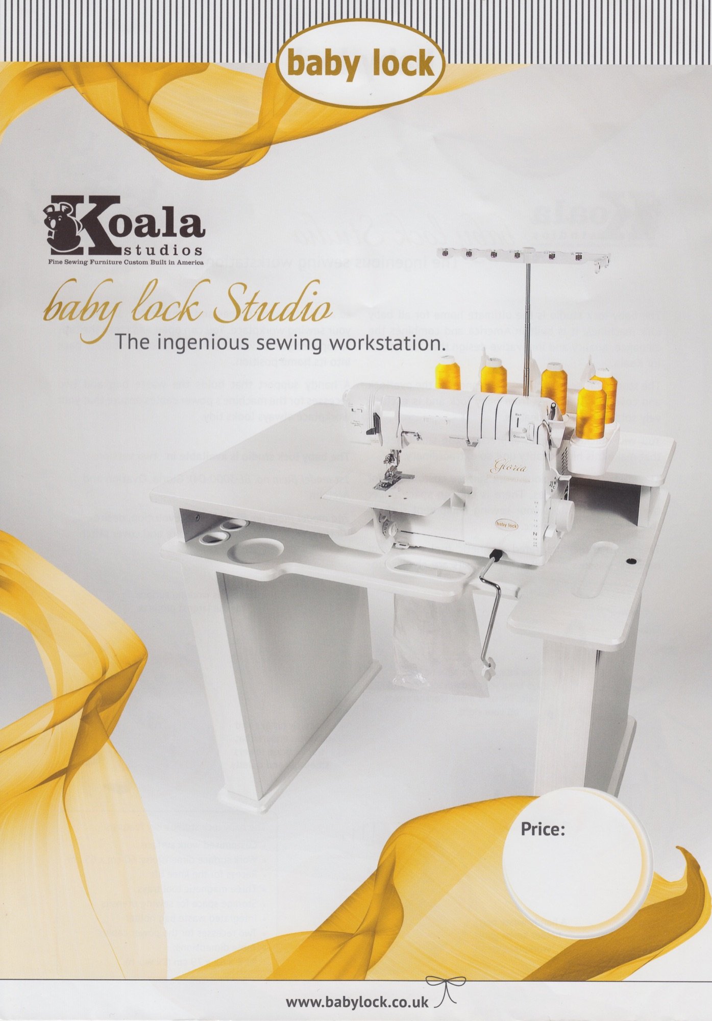 baby lock Koala studio work station