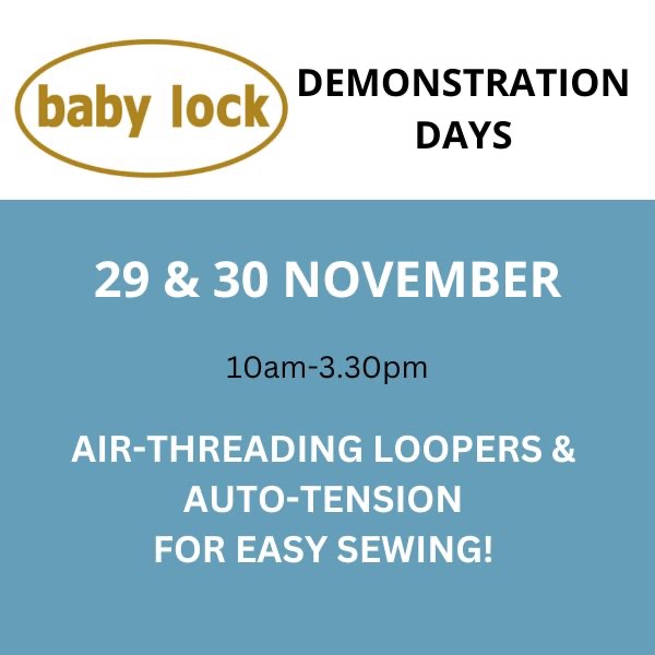 baby lock demonstration day and Black Friday deals