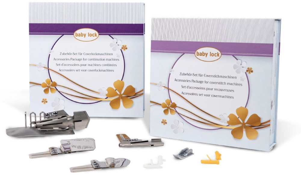 Foot set combination machines - cover stitch