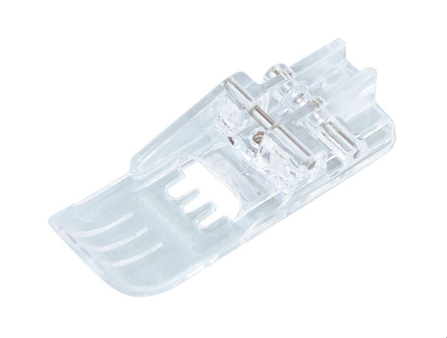 Transparent presser foot - cover stitch