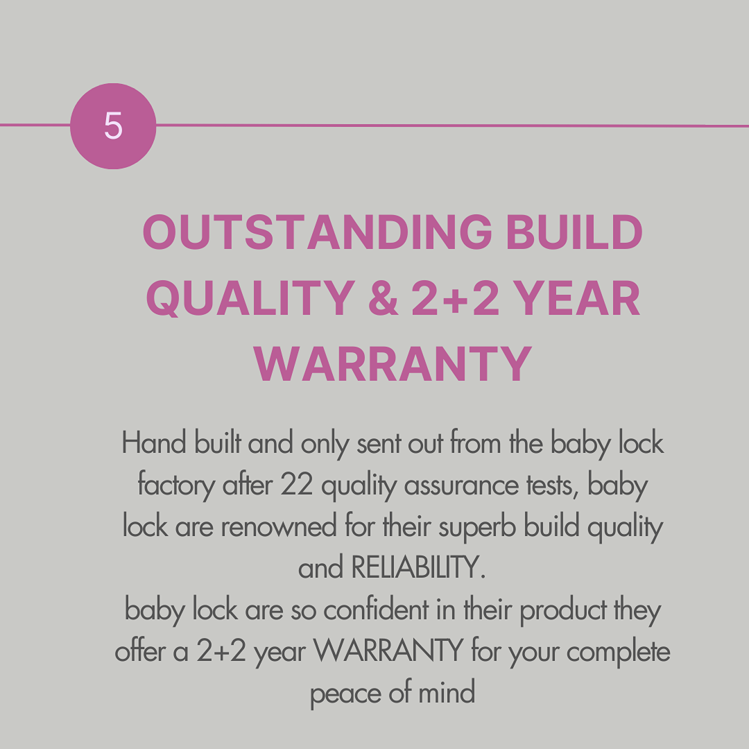 5 reasons by by baby lock from the baby lock shop
