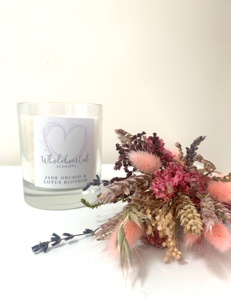 Jasmine Orchid & Lotus Blossom Soy Wax Candle 200g