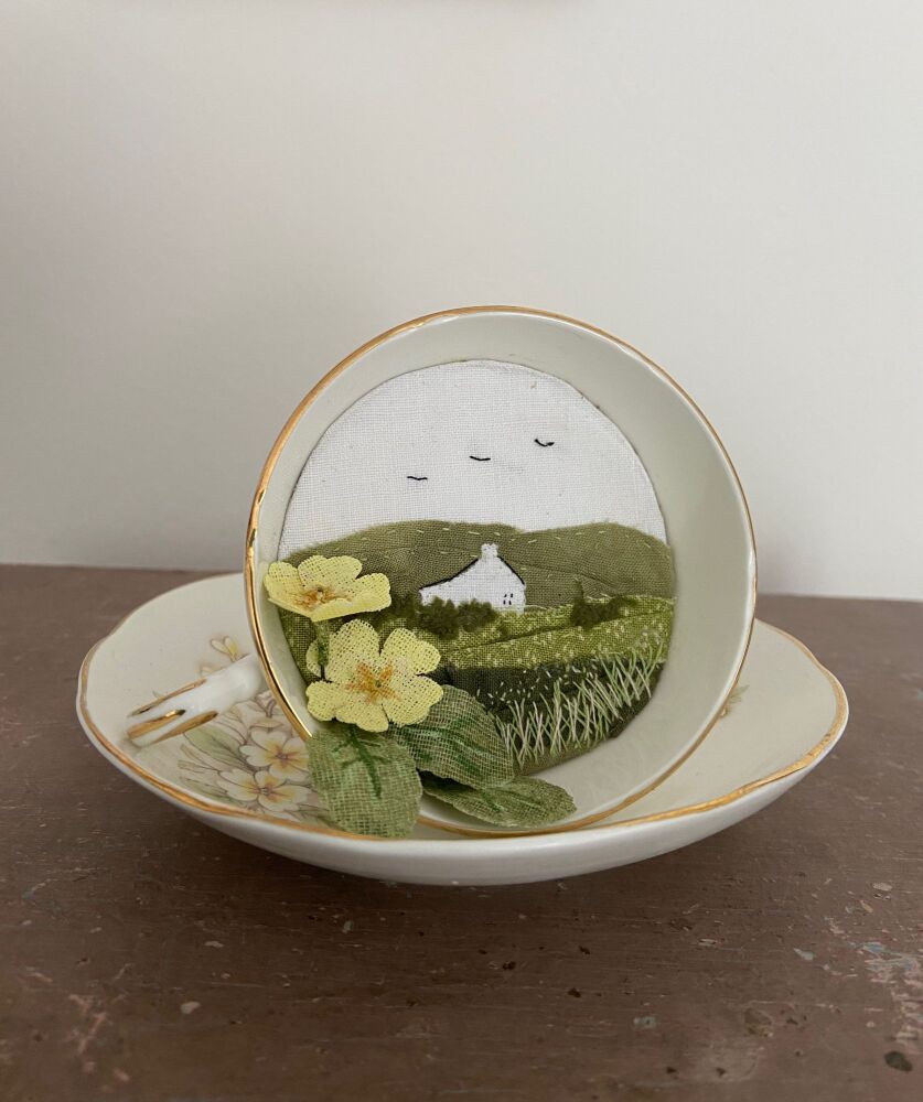 A View Through A Teacup - Primroses