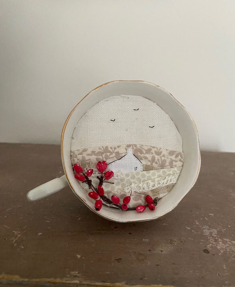 A View Through A Teacup - Winter Berries