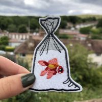 Goldfish Bag Iron-On Patch