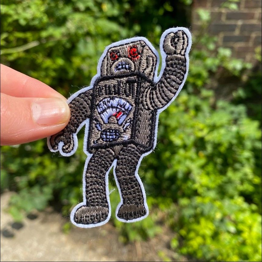 Robot Iron-On Patch