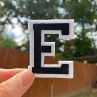 E - Iron On Letter Patch