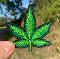 Cannabis Leaf Iron-On Patch