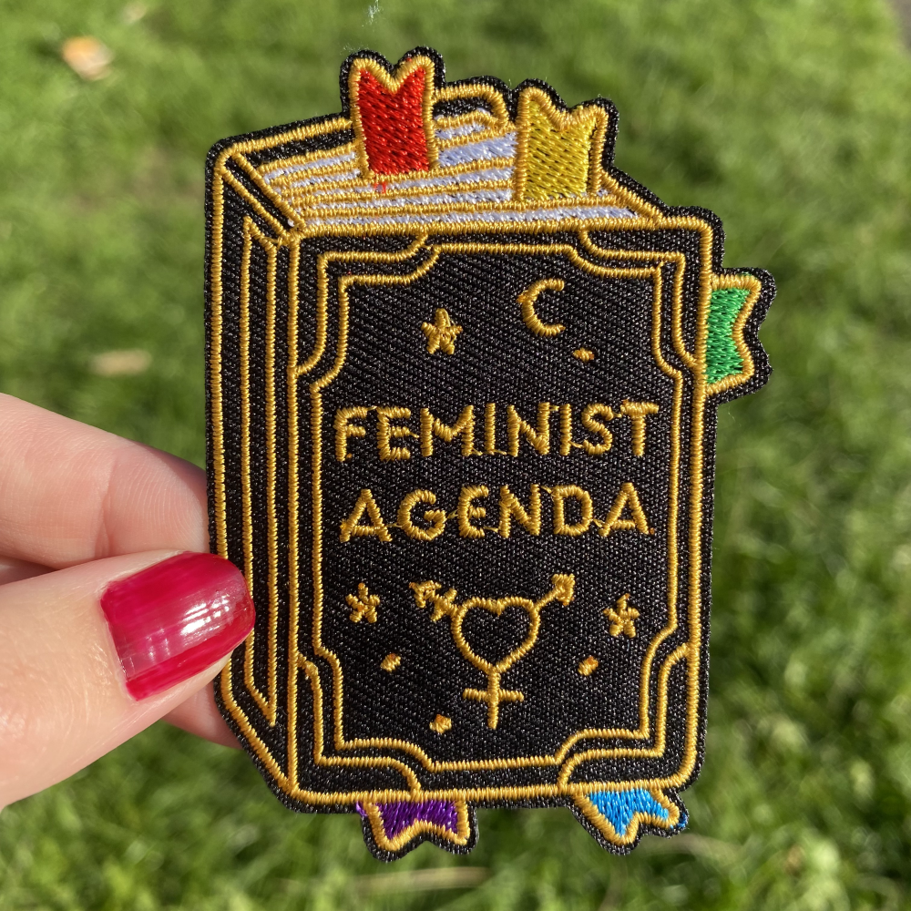 Tome of the Feminist Agenda Iron-On Patch