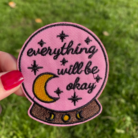 "Everything Will Be Okay" Crystal Ball Iron-On Patch
