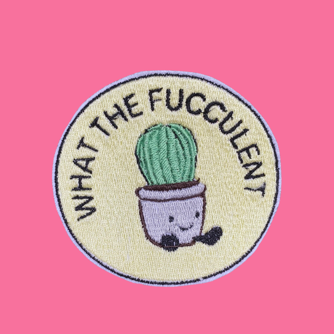 What The Fucculent Iron-On Patch