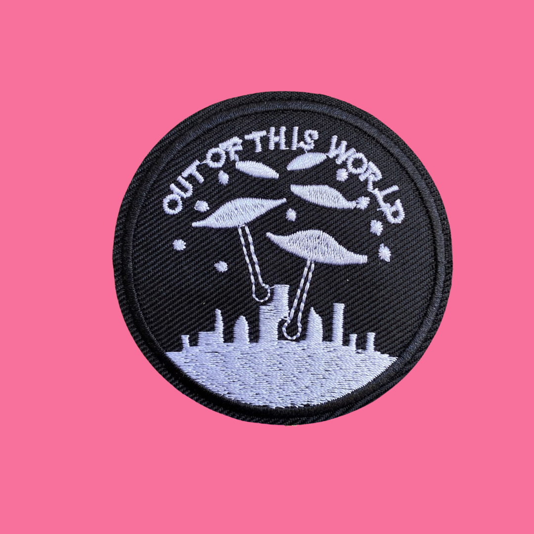 Out of This World UFO Iron-On Patch
