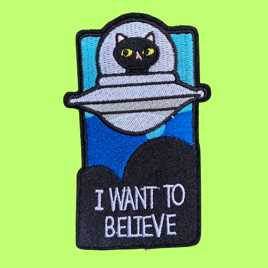 Space Cat Iron-On Patch
