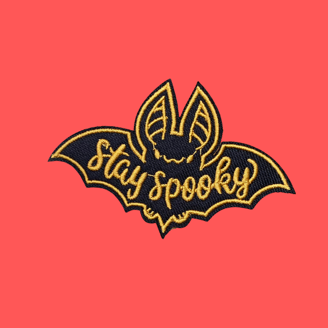"Stay Spooky" Bat Iron-On Patch
