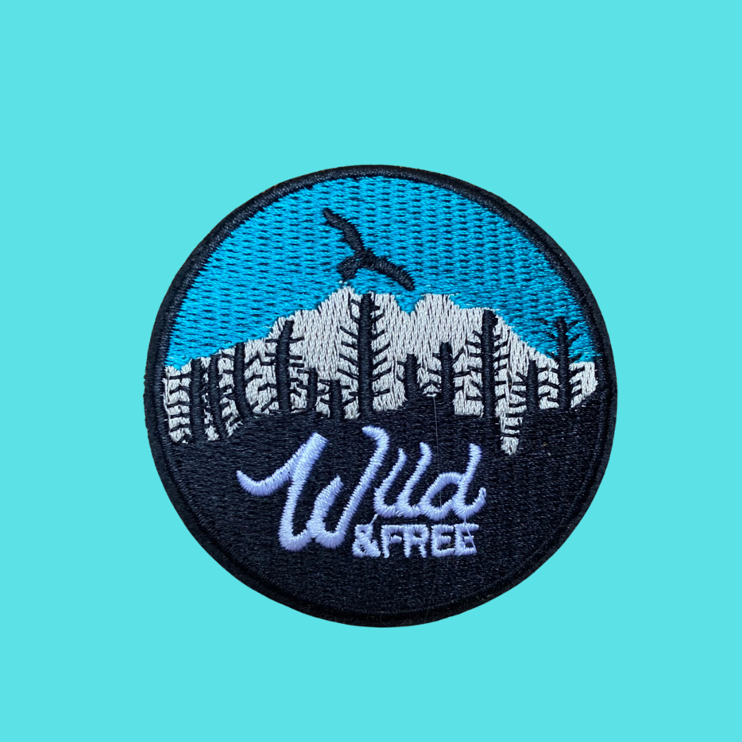 Wild & Free Iron-On Patch in Colour