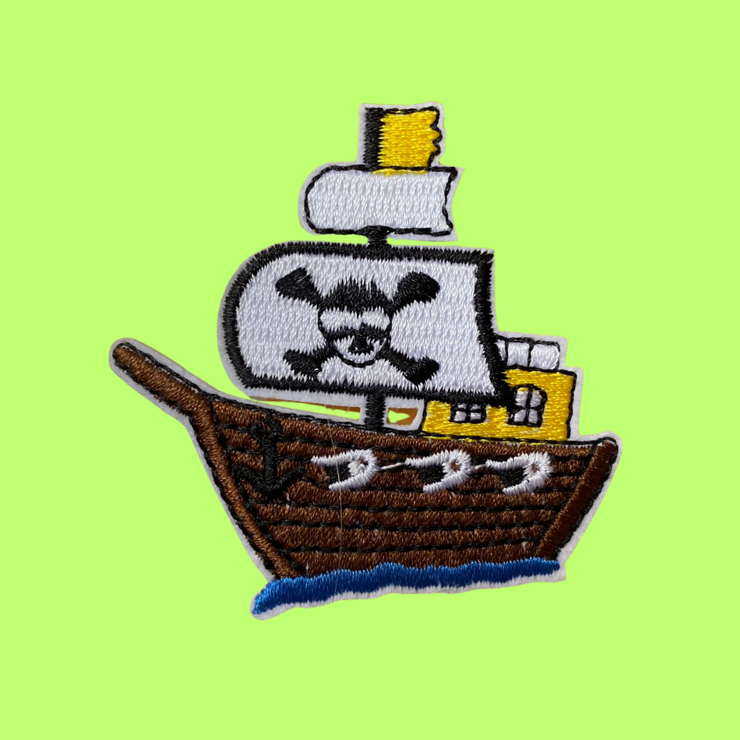 Pirate Ship Iron-On Patch