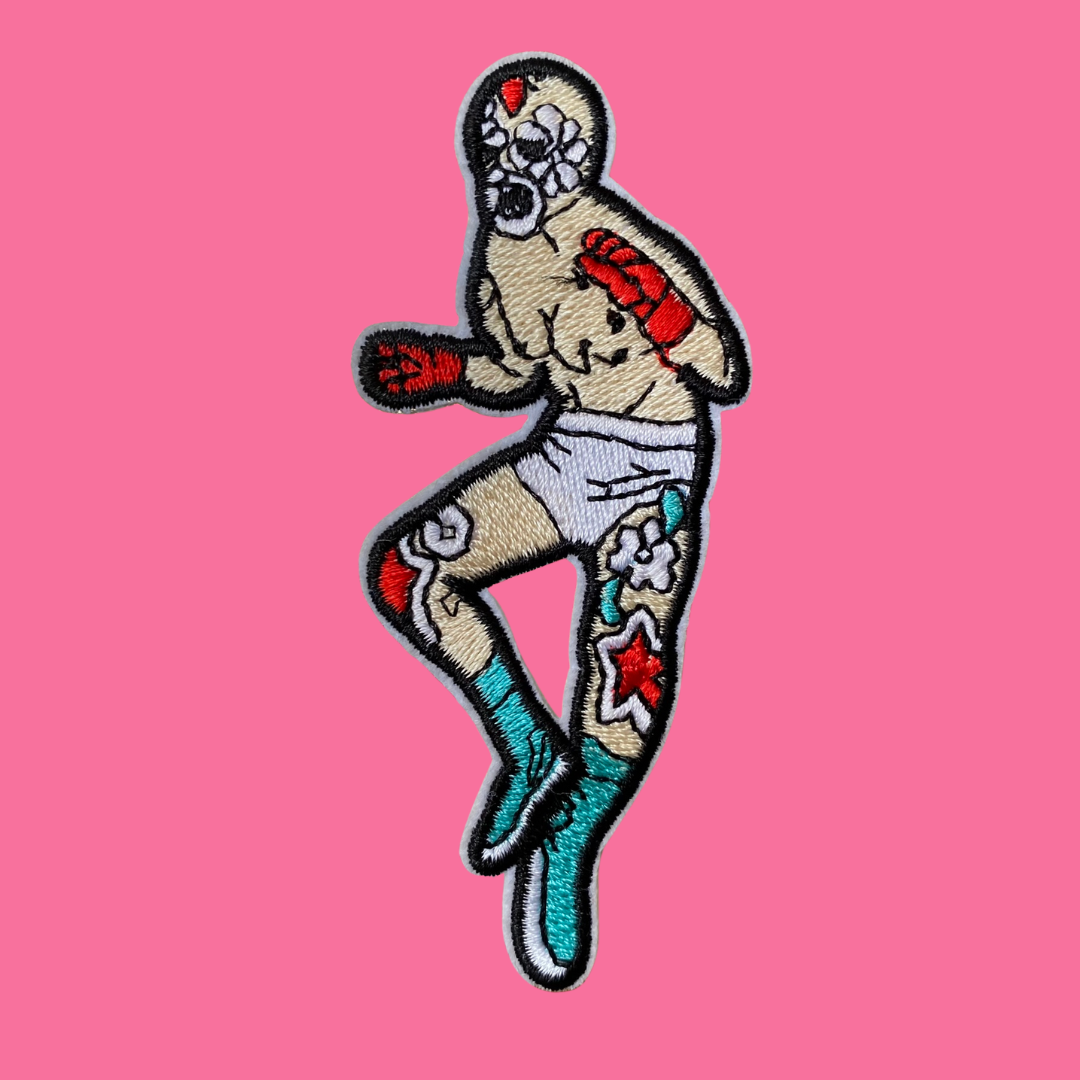 Luchador Wrestler Iron-On Patch