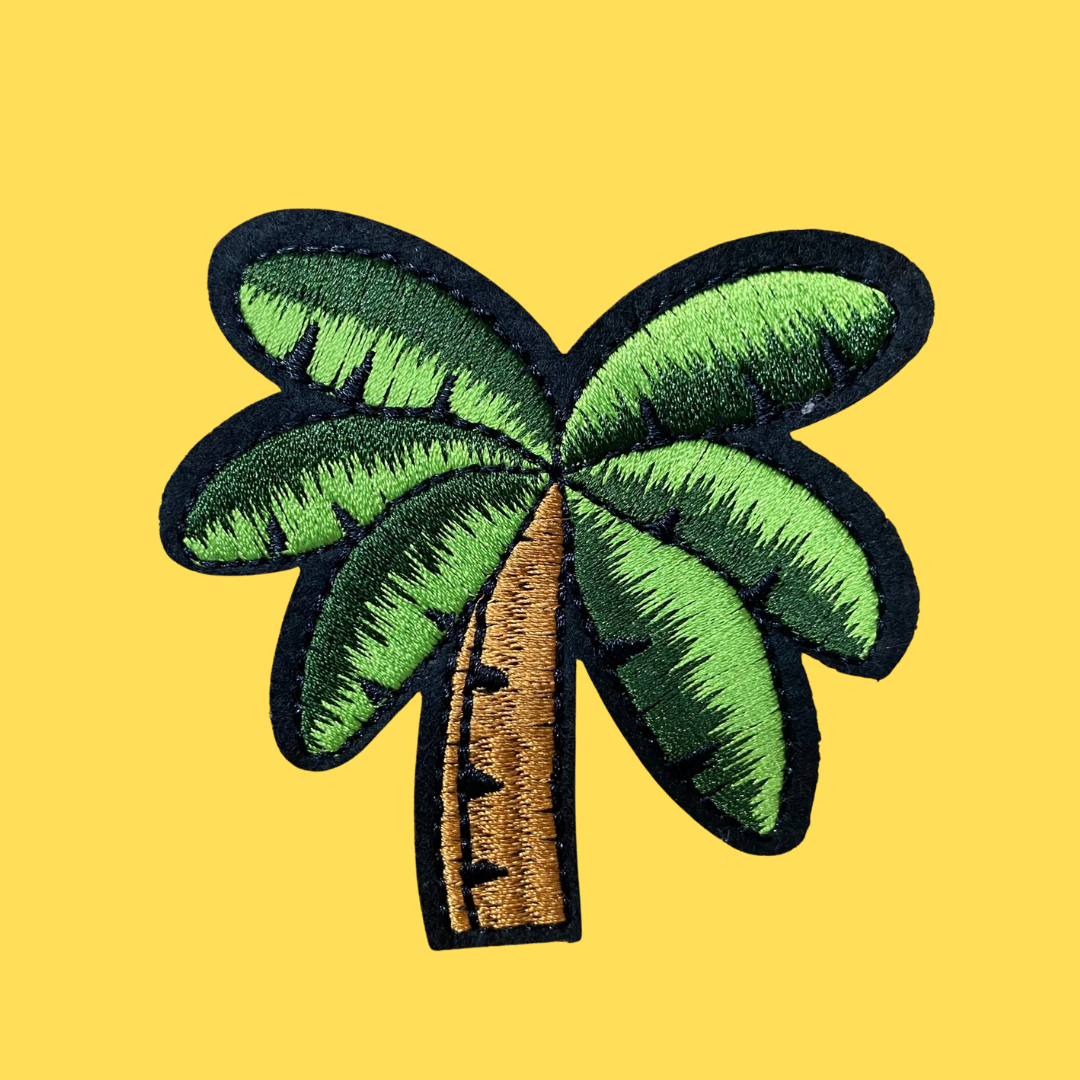 Green Palm Tree Iron-On Patch