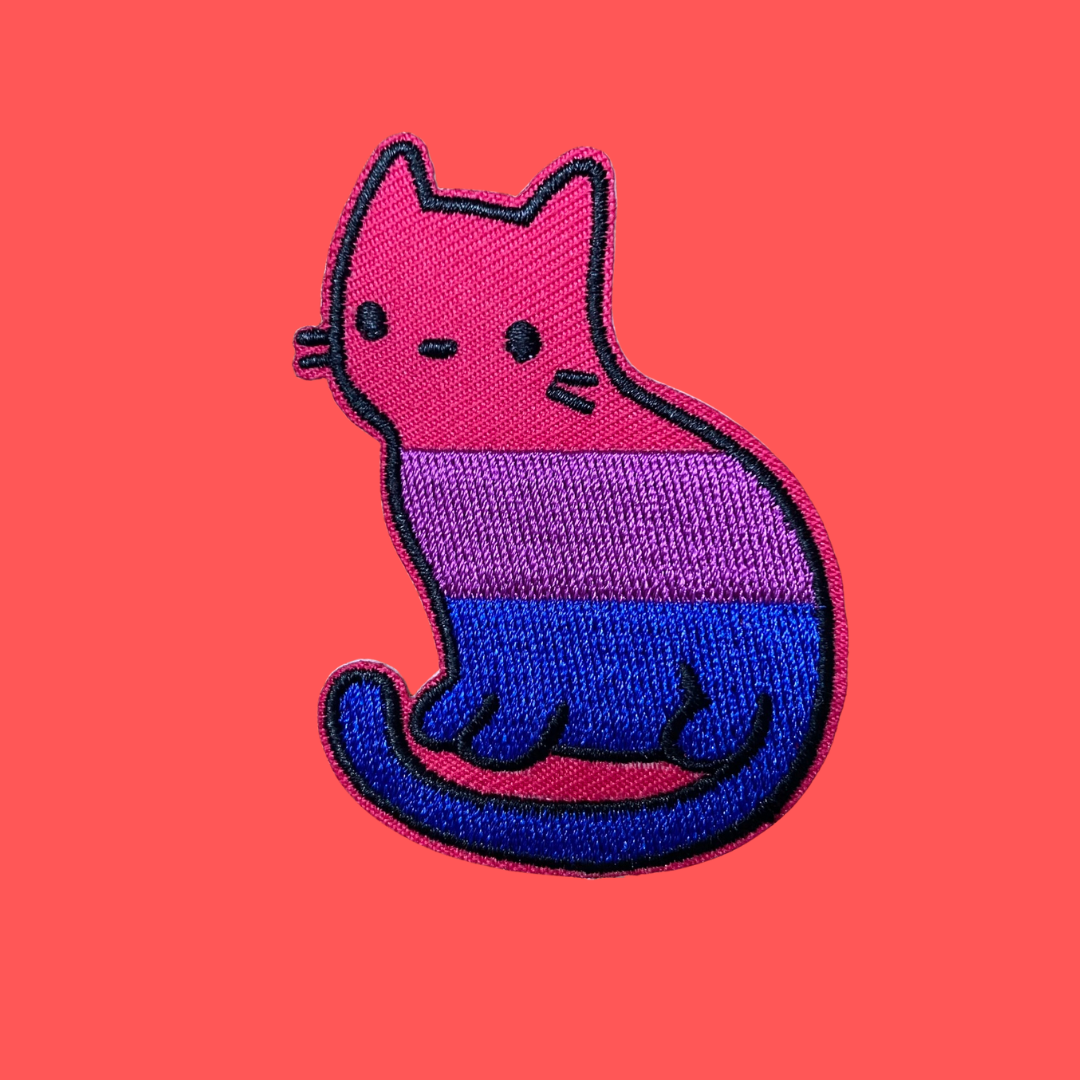 Bisexual Cat Iron-On Patch