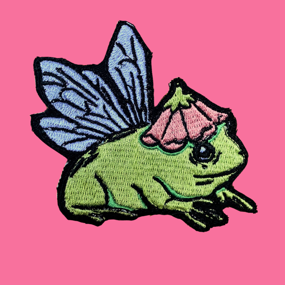 Fairy Frog Iron-On Patch
