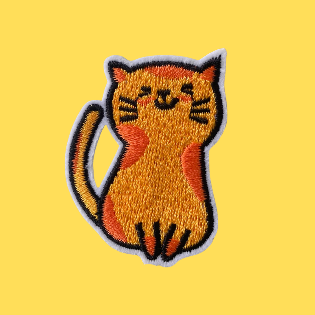 Ginger Tabby Cat Iron-On Patch