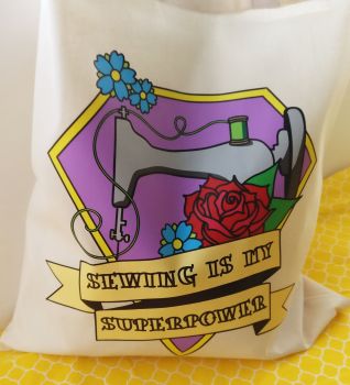 Sewing is my Superpower Tote Bag