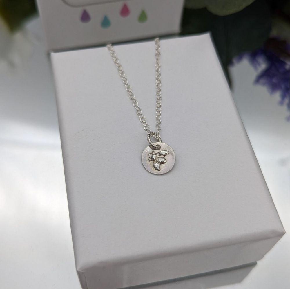 Bee Necklace | Sterling Silver