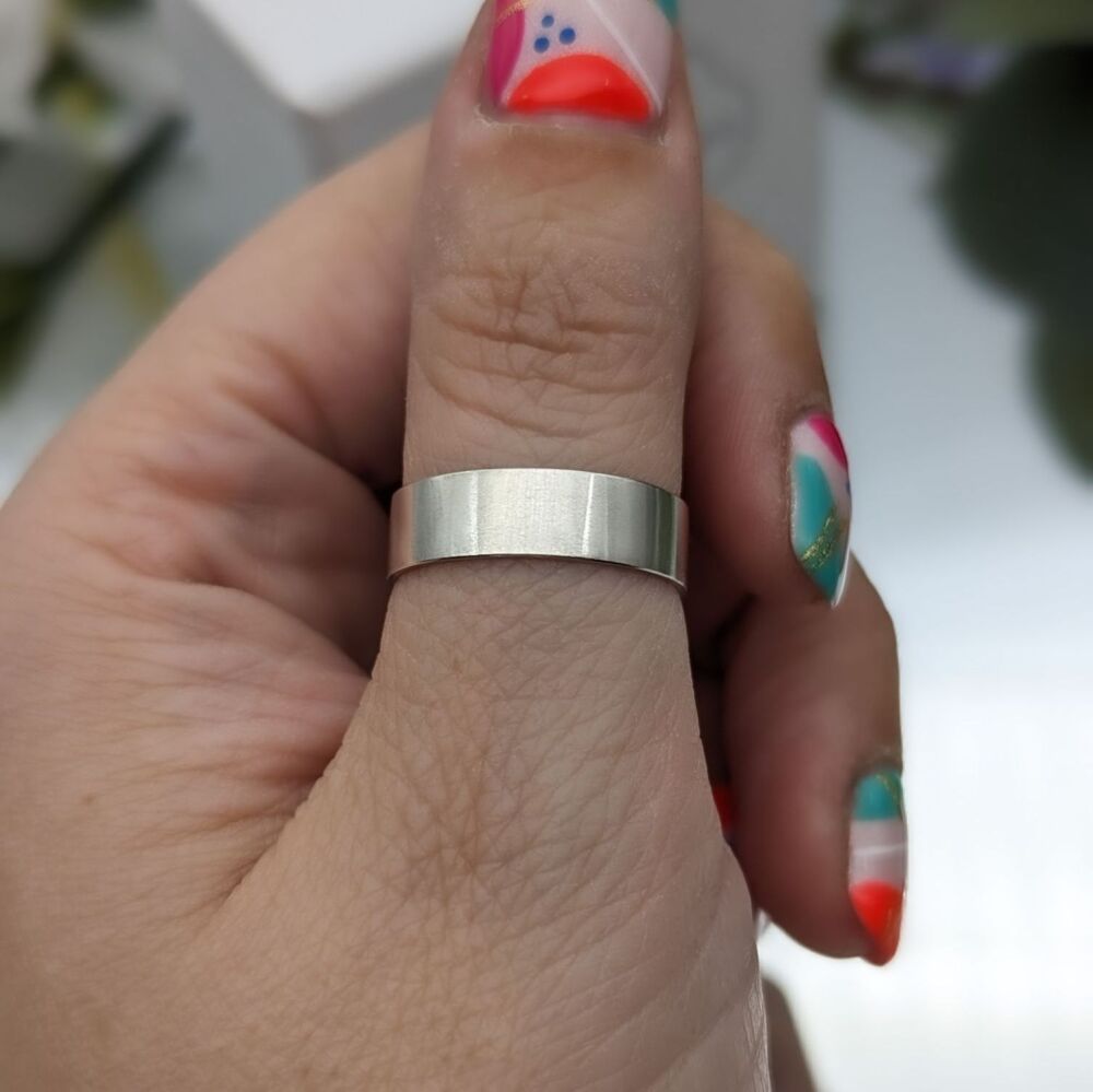 Brushed Satin Ring | Silver Rings