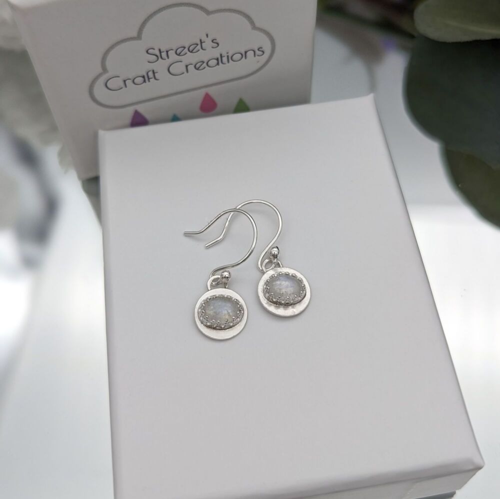 Moonstone Earrings | Silver & Gemstone Earrings