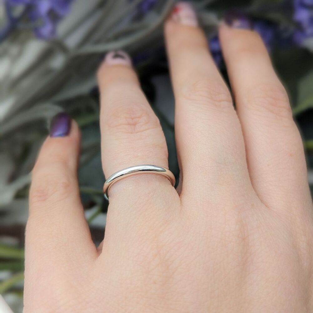 Classic D shape Ring | Silver Ring