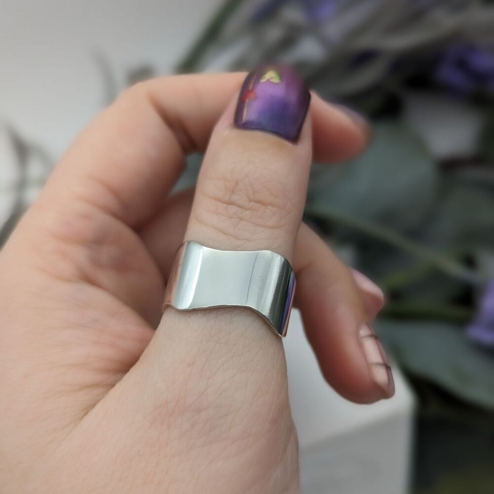 Chunky Wave Ring | Silver Ring