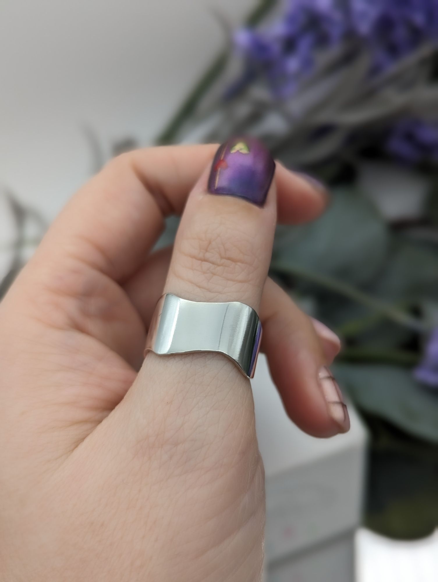 Chunky Wave Sterling Silver Ring