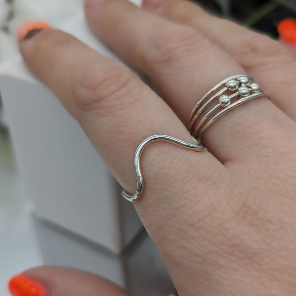 Deep Wave Ring | Silver Rings