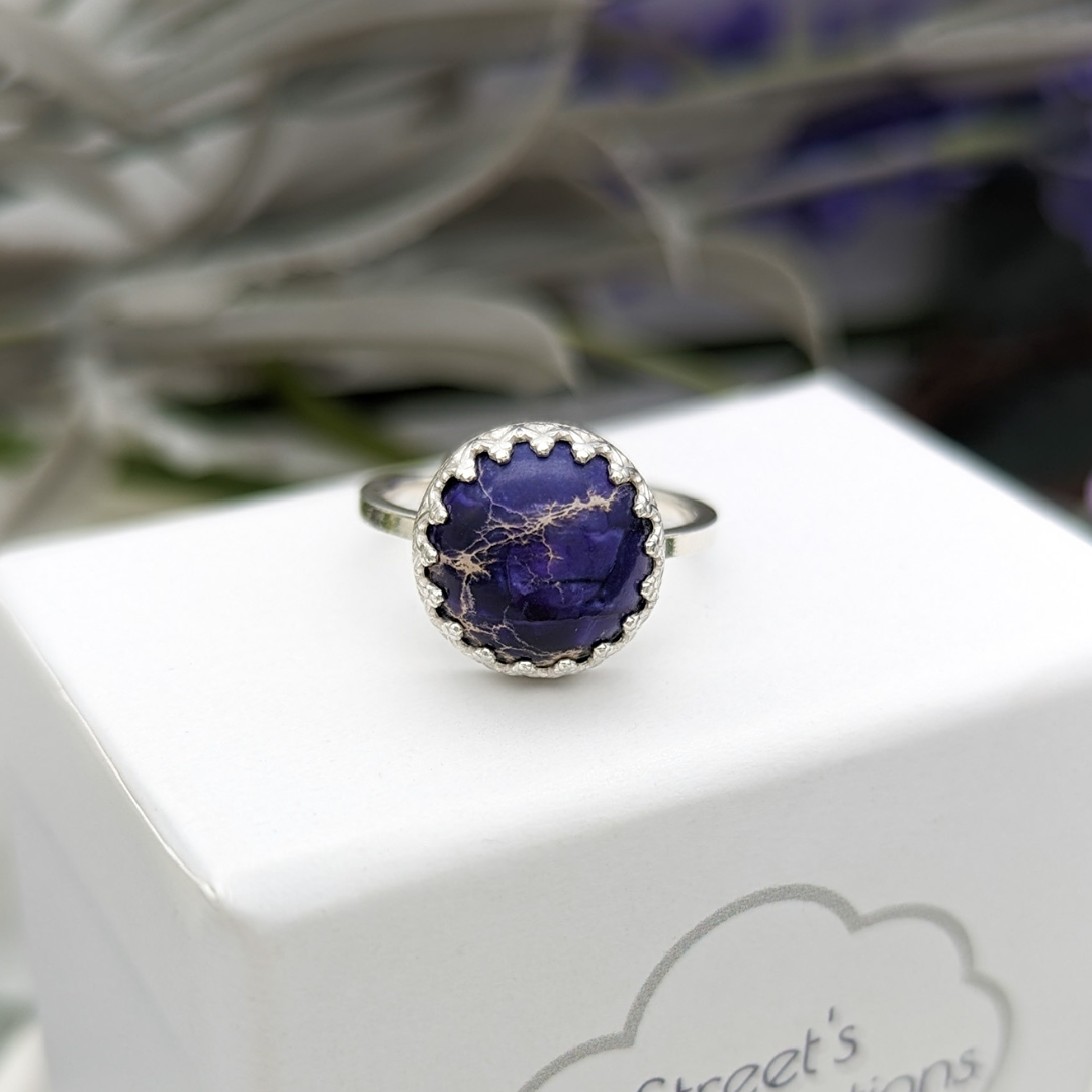 Jasper Gemstone Statement Ring