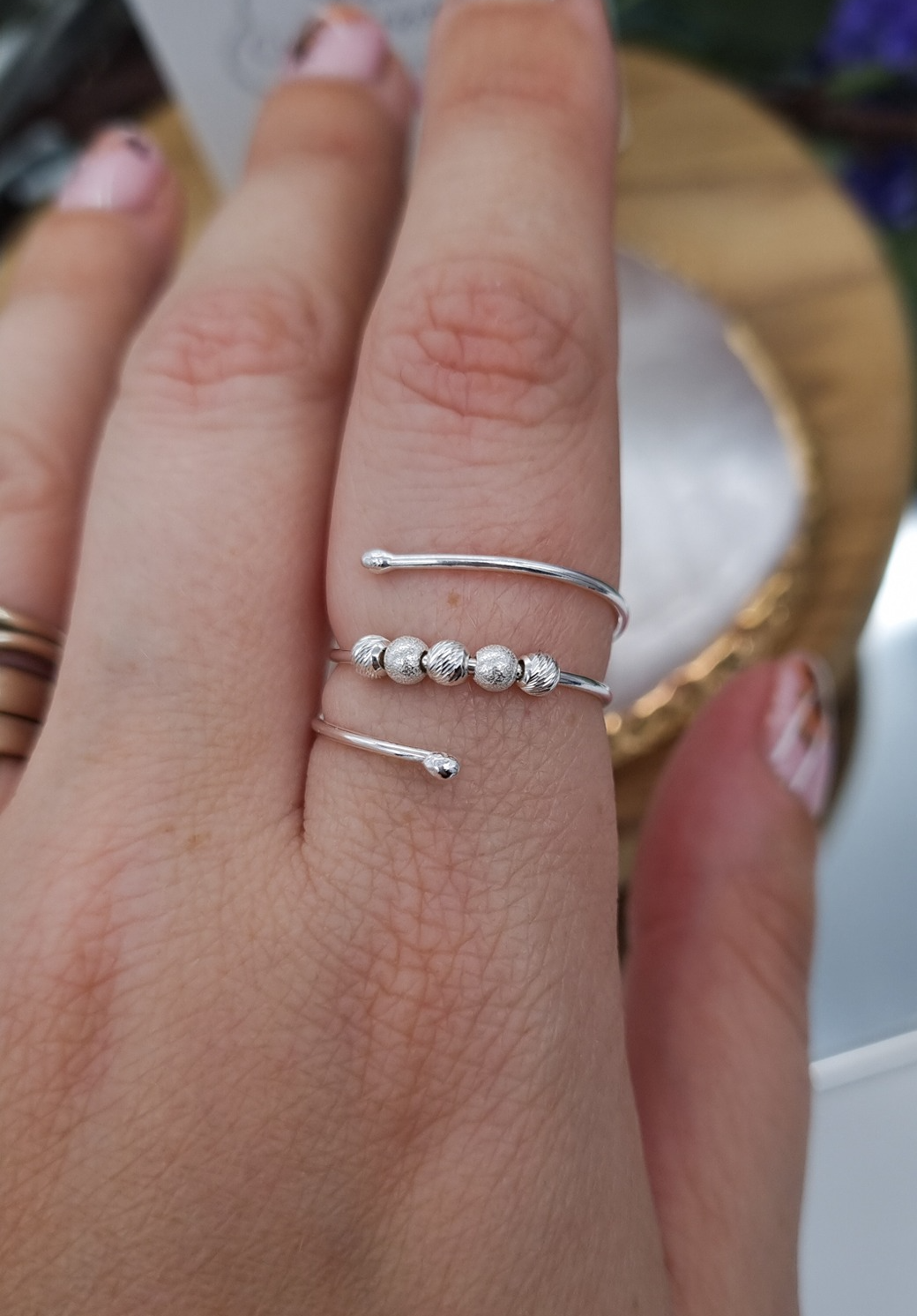 Silver Fidget Wrap Ring