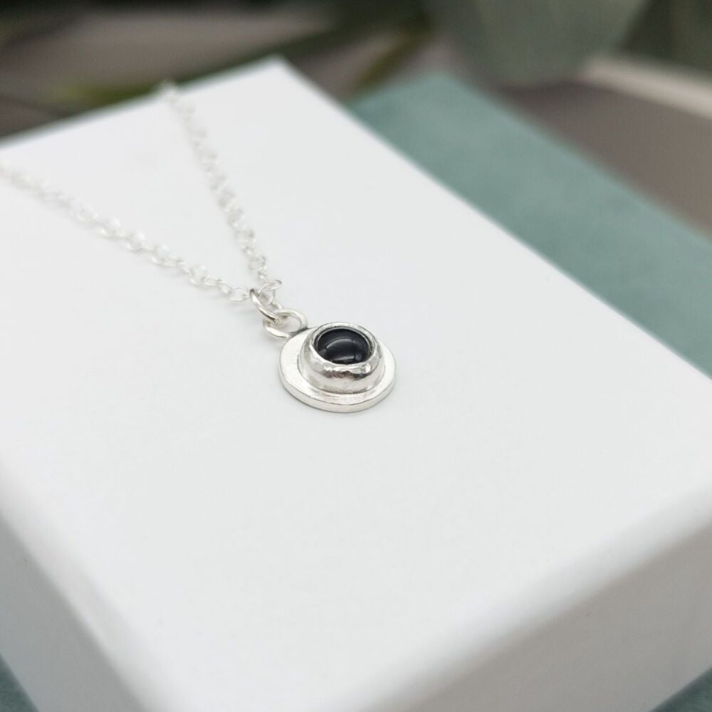 Gemstone Dot Necklace | Silver Necklaces