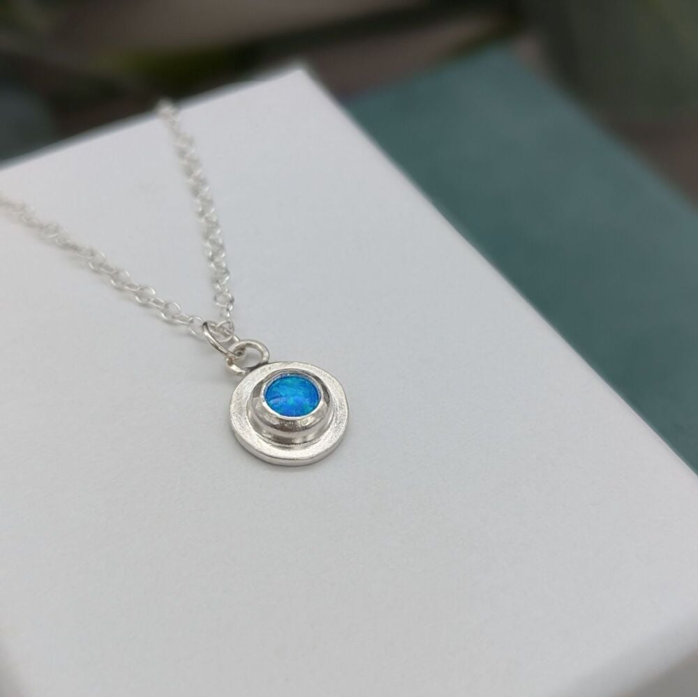 Gemstone Dot Necklace | Silver Necklaces