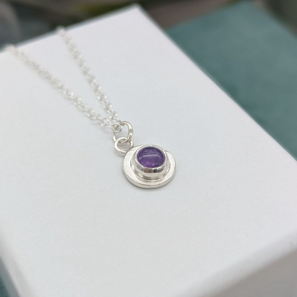 Gemstone Dot Necklace | Silver Necklaces