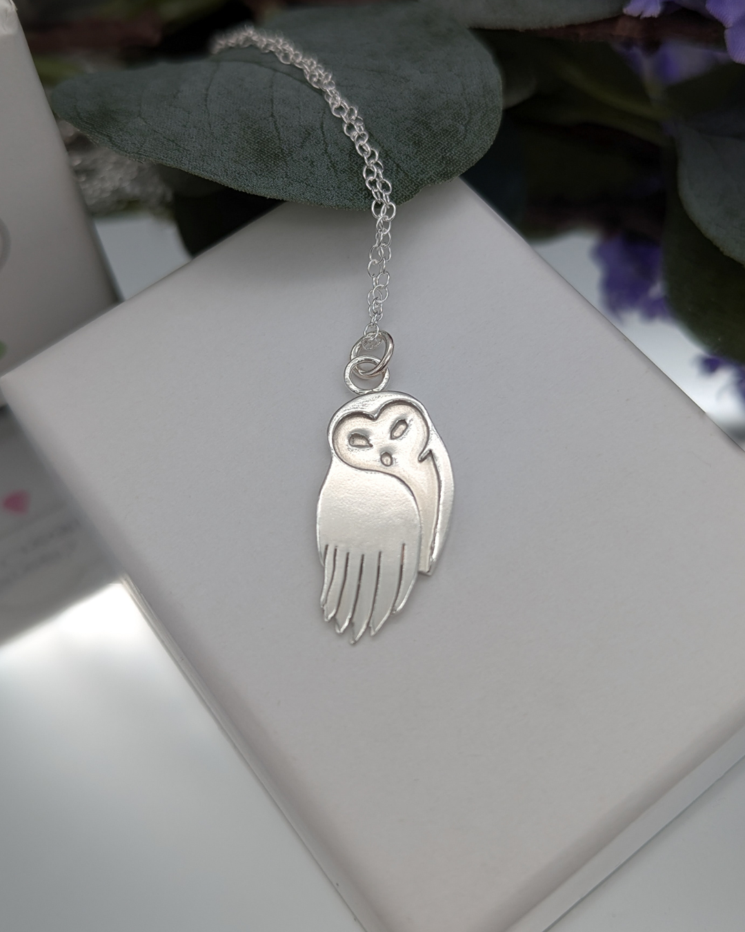 Silver Owl Necklace