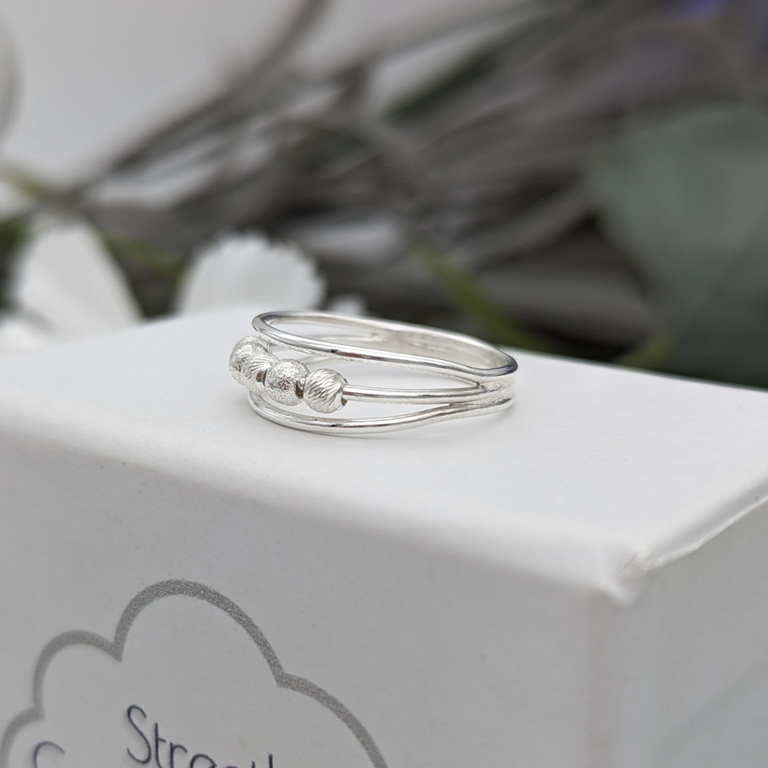 Fidget ring on the side profile 