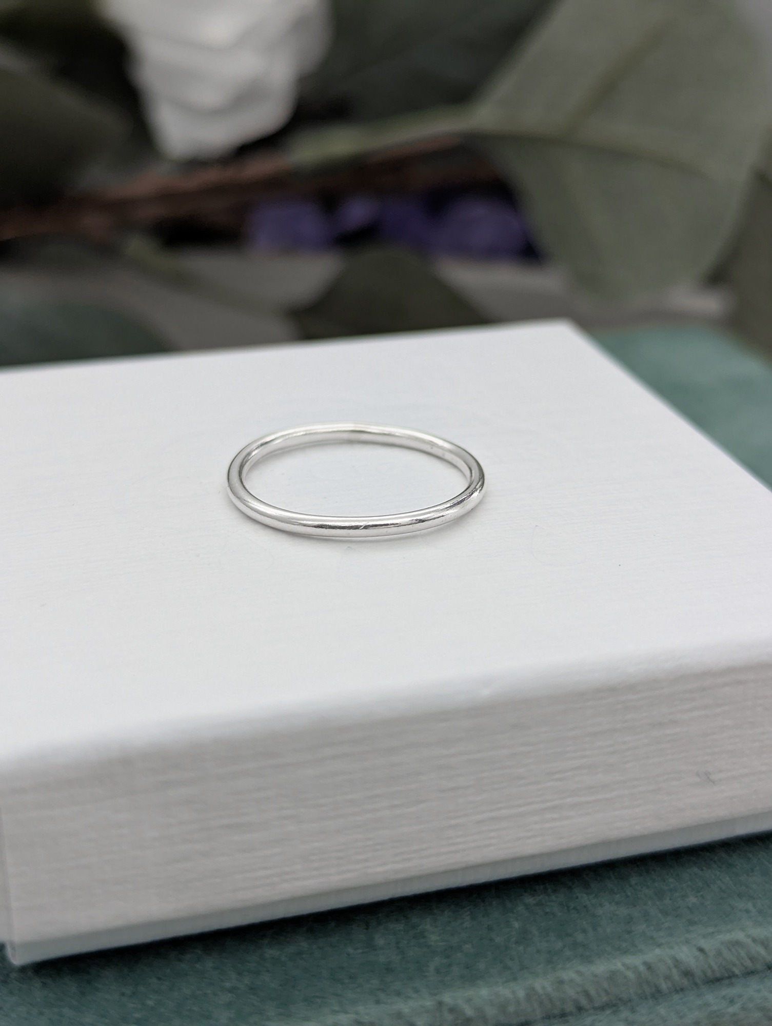 Handmade sterling silver stacking ring