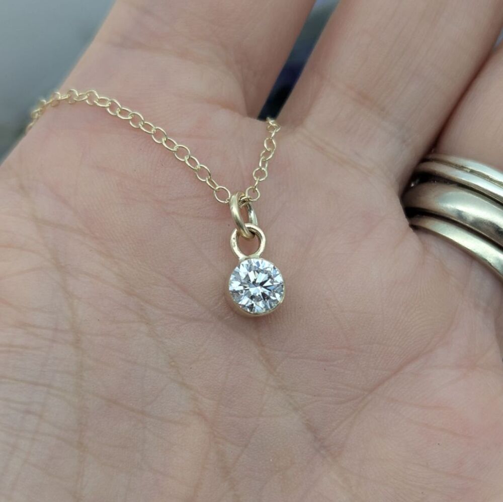 Bespoke Diamond and Gold Necklace - Created for a Client