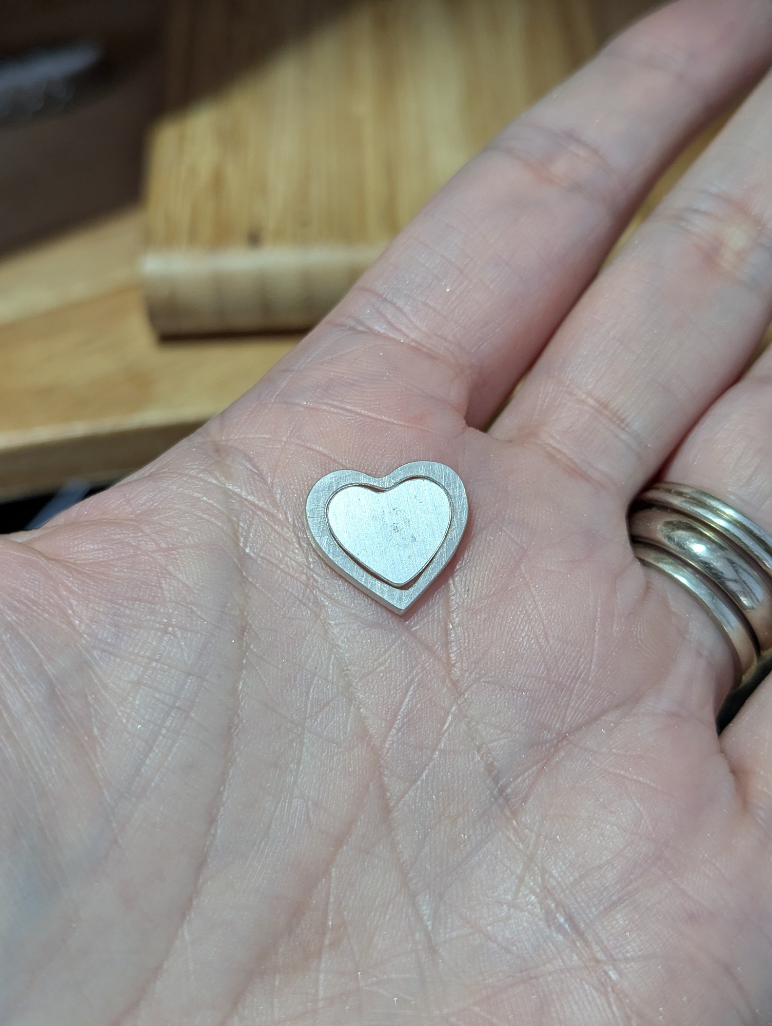 two hearts carved from one