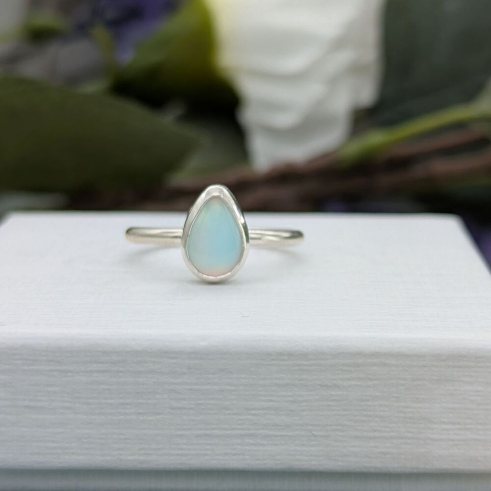 The Etheria | Aurora Opal Sterling Silver Ring
