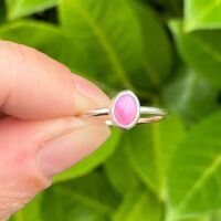 Handcrafted sterling silver and Aurora Opal Ring
