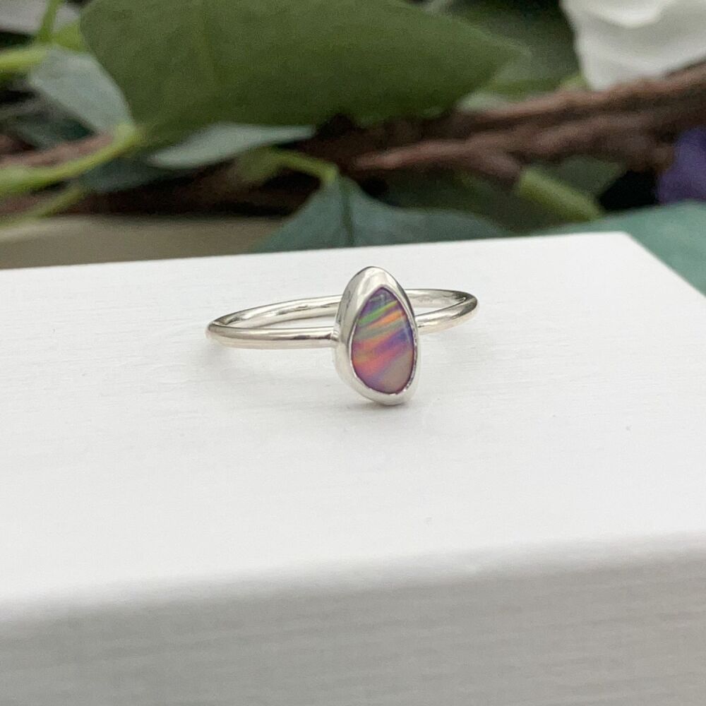 The Nebula | Aurora Opal Sterling Silver Ring