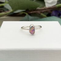 Flashy Aurora Opal Ring